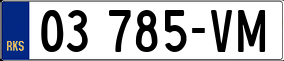 Trailer License Plate